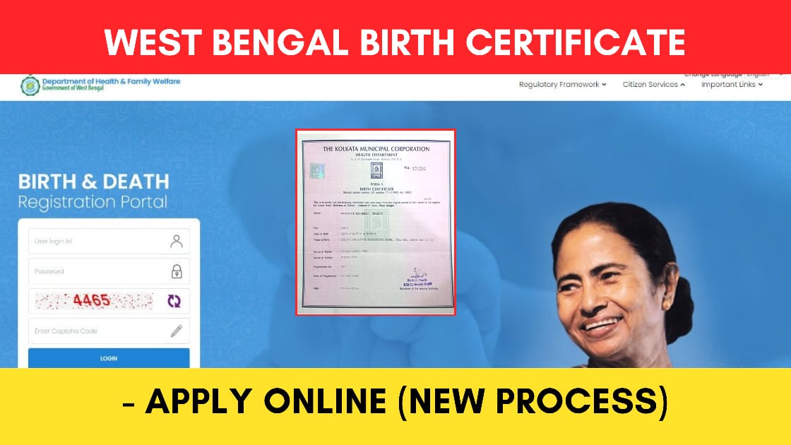 West Bengal Birth Certificate Online Apply 2024 New Process 