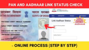 pan aadhaar link status check online process