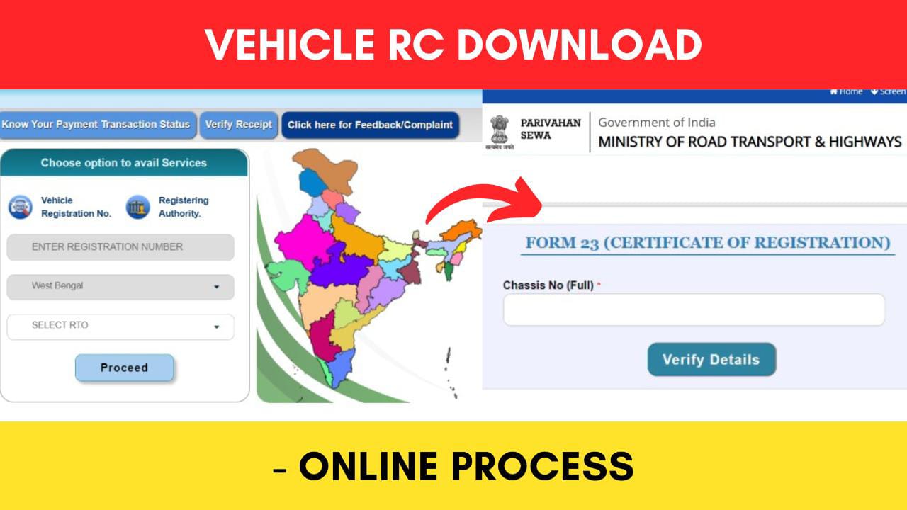 Vehicle Registration Certificate (RC) PDF Download Process 2023