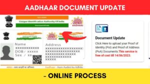 Aadhaar Document Update online process