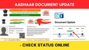 Aadhaar Document Update status check online