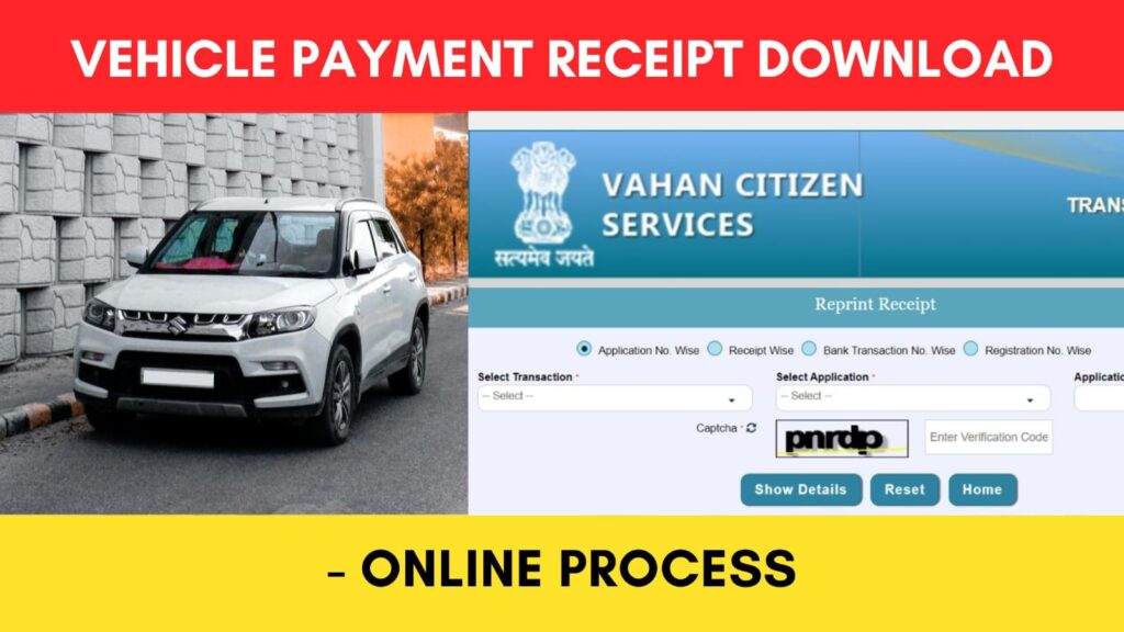 Vehicle Registration Certificate RC PDF Download Process   Vehicle Payment Receipt Download Process 1024x576 