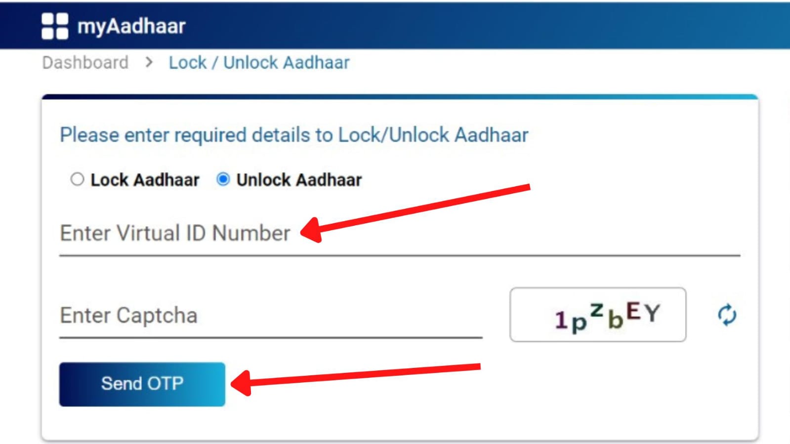 How To Lock And Unlock Your Aadhaar Number Uid Online 2024