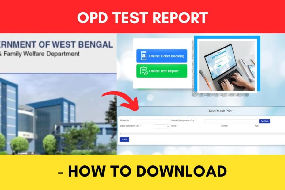 OPD Test report download process West Bengal