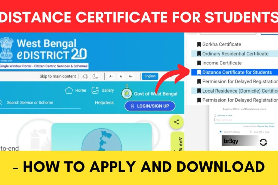 How To Get Distance Certificate (For Students) In West Bengal